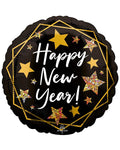 Happy New Year Gold Sparkle Balloon - 18" Foil