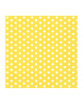 Yellow & White Spot Paper Napkins - 33cm (20pk)
