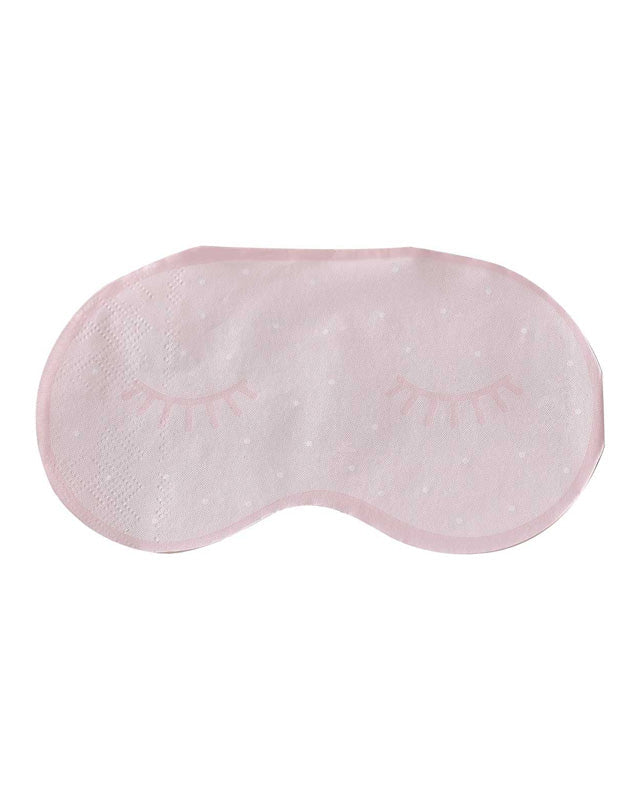 Pamper Party Pink Eye Mask Paper Napkins - 16.5cm x 9.4cm (16pk)