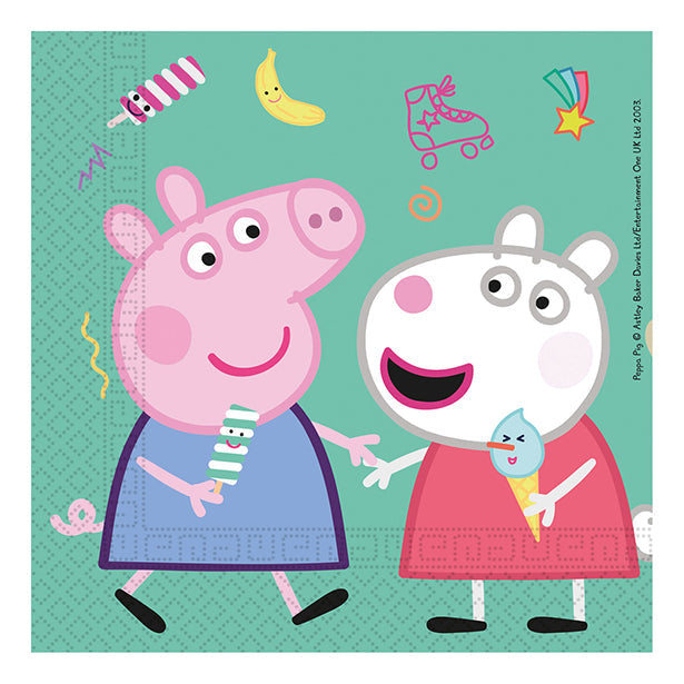 Peppa Pig Next Generation Party Paper Napkins 33cm (20pk)