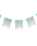 Pick & Mix Hooray Mint Ombre Flag Bunting - 3m