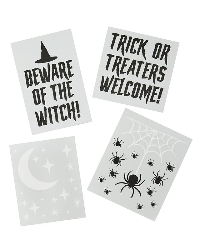 Trick or Treat Window Clings (4pk)
