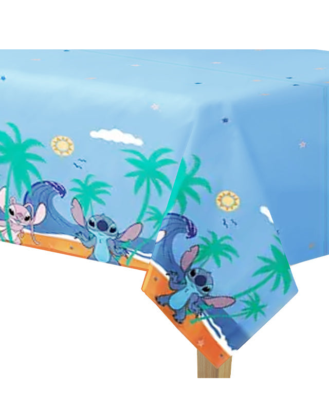 Disney Stitch Party Plastic Tablecover - 1.2m x 1.8m