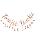 Twinkle Twinkle Rose Gold Paper Banner - 1.5m