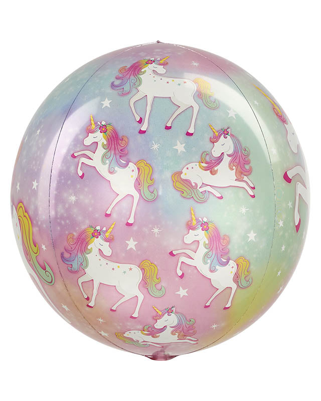 Enchanted Unicorn Orbz Balloon - 16"