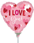 I Love You Playful Hearts Mini Air-fill (Uninflated)