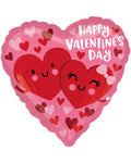 Happy Valentine's Day Hearts in Love Balloon - 18" Foil