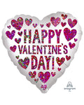 Happy Valentine's Day Sequins Balloon - 18" Foil