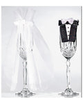 Bride & Groom Glass Decorations